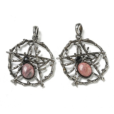 Natural Rhodonite Pendants G-P547-05AS-08-1