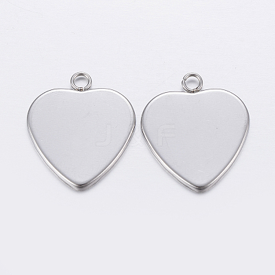 Non-Tarnish 201 Stainless Steel Pendant Cabochon Settings X-STAS-P198-13A-1