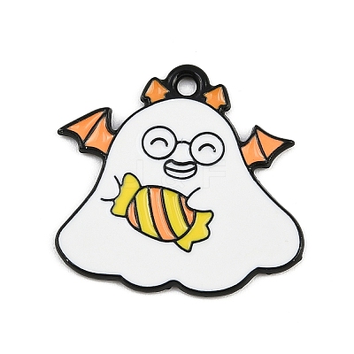 Halloween Alloy Enamel Pendants ENAM-P259-01J-EB-1
