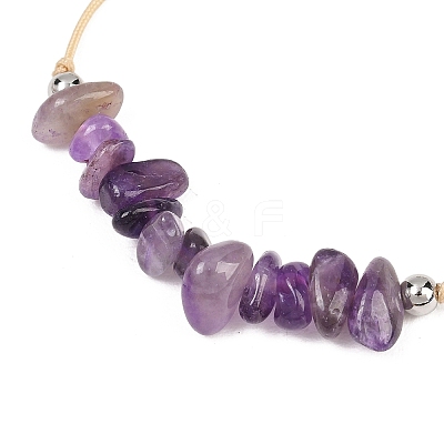 12Pcs 12 Style Natural & Synthetic Mixed Gemstone Chips Braided Bead Bracelets Set for Women BJEW-JB09333-1