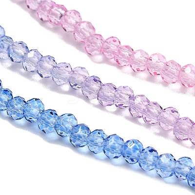Transparent Painted Glass Beads Strands LS-DGLA-A034-T2mm-A08-1