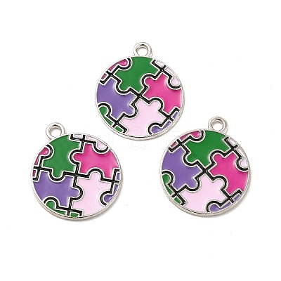 Alloy Enamel Pendants ENAM-J650-02P-02-1