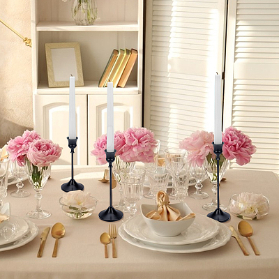 Aluminum Candle Holders AJEW-WH0678-23EB-1