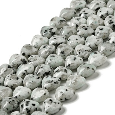 Natural Sesame Jasper/Kiwi Jasper Beads Strands G-B022-12C-1
