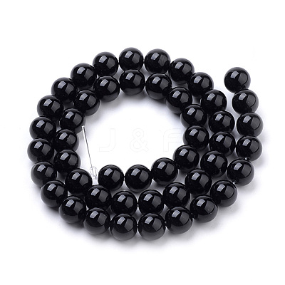 Natural Obsidian Beads Strands G-S259-33-10mm-1