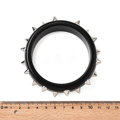 Punk Resin Bangles BJEW-P357-01P-02-1