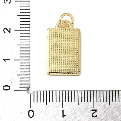 Brass Enamel Pendants KK-C110-37G-02-1