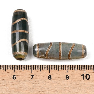 Tibetan Style dZi Beads TDZI-E004-44-1