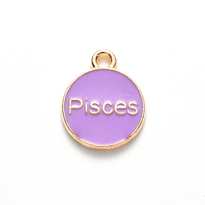 Alloy Enamel Pendants ENAM-S124-01B-01H-1