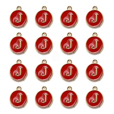 Golden Plated Alloy Enamel Charms LS-ENAM-S118-03J-1
