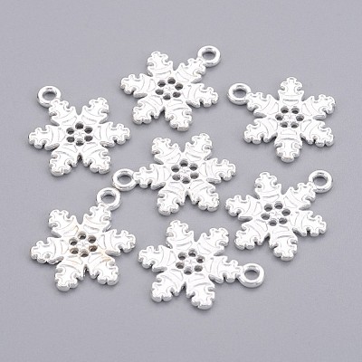Tibetan Style Alloy Snowflake Pendants LS-TIBEP-EA115Y-S-FF-1