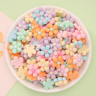 Opaque Resin Cabochons RESI-K027-19-1