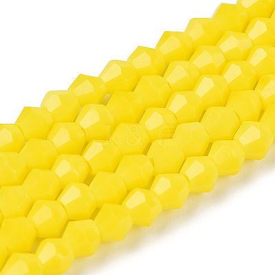 Opaque Solid Color Imitation Jade Glass Beads Strands EGLA-A039-P2mm-D05-1