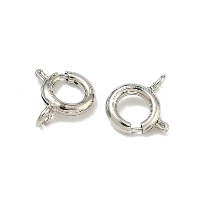 Brass Spring Ring Clasps KK-G557-01C-P-1