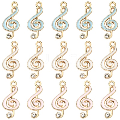 20Pcs Alloy Enamel Pendants ENAM-YW0006-34A-1