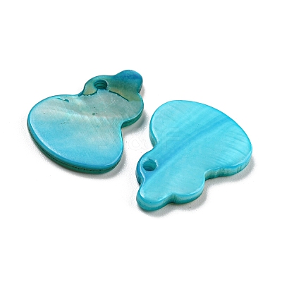Dyed Natural Freshwater Shell Pendants BSHE-G034-11B-1