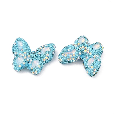 Handmade Polymer Clay Rhinestone Beads CLAY-NH0001-11D-1