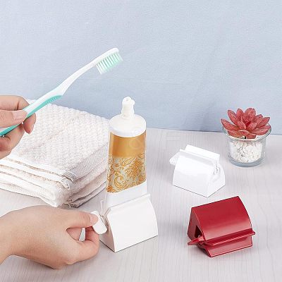 4Pcs 4 Style Plastic Toothpaste Squeezer AJEW-FH0001-73-1