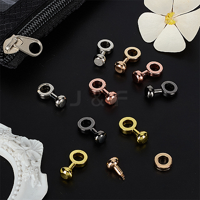 10Pcs 5 Colors Brass Clasps FIND-AR0006-61-1