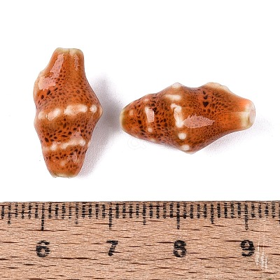 Vintage Handmade Porcelain Beads PORC-Q006-08E-1
