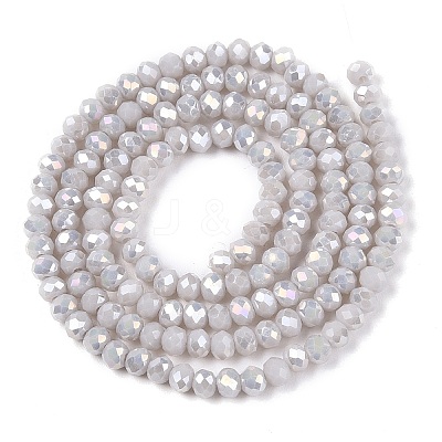 Electroplate Glass Beads Strands EGLA-A044-P2mm-B19-1