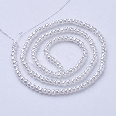 Glass Pearl Beads Strands X-HY-3D-B01-1
