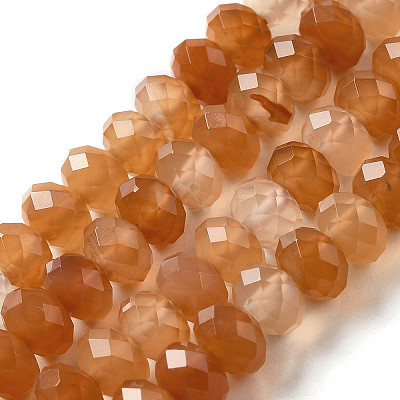Natural Banded Agate/Striped Agate Beads Strands G-E605-A02-02H-1