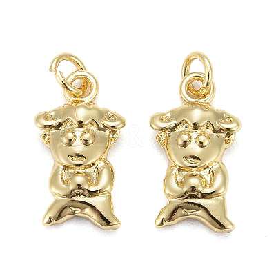 Brass Pendants KK-Z008-13G-1