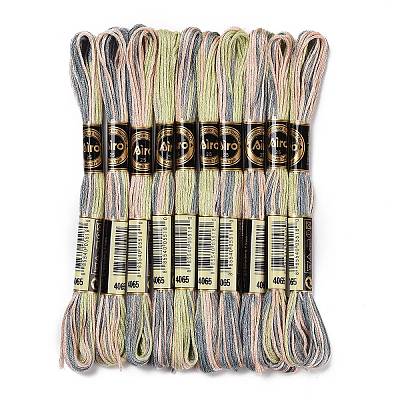 10 Skeins 6-Ply Polyester Embroidery Floss OCOR-K006-A08-1