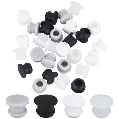 32Pcs 4 Colors Silicone Bottle Seal Plug AJEW-GF0008-08B-1