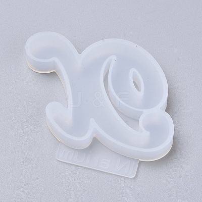 Letter DIY Silicone Molds X-DIY-I034-08X-1