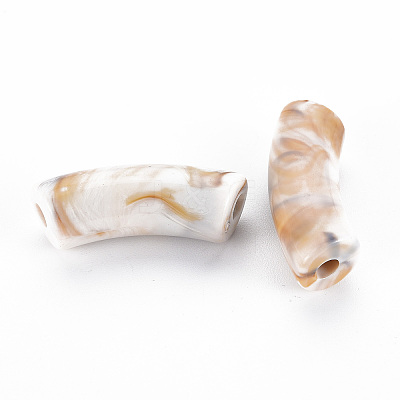 Opaque Acrylic Beads X-OACR-Q181-001F-1
