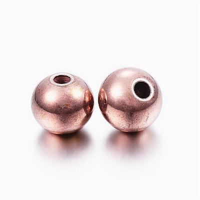 304 Stainless Steel Beads STAS-L187-8mm-10RG-1