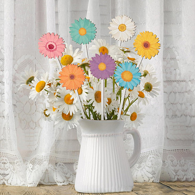14Pcs Wooden Picks for Vase Decorations AJEW-SP0004-71A-1