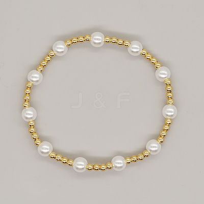 Natural Pearl Beaded Stretch Bracelets for Women ST8151-4-1