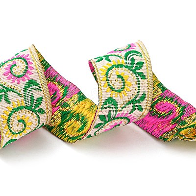 Ethnic Style Polyester Embroidery Ribbons CWIR-XCP0001-22B-1