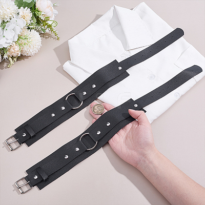 2Pcs Imitation Leather Cord Bracelets for Men Women BJEW-HY0002-75-1