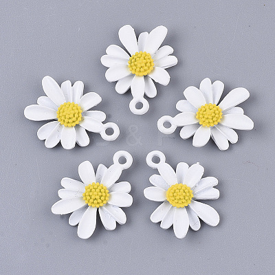 Spray Painted Alloy Pendants X-PALLOY-N0147-04-1