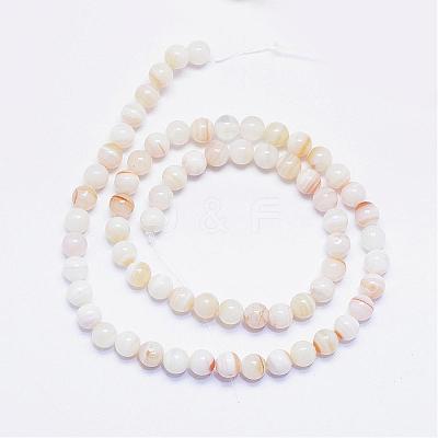 Natural Stripe Agate Beads Strands G-F425-19-1