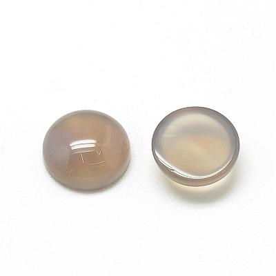 Natural Gray Agate Cabochons G-R416-14mm-15-1
