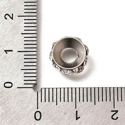 Brass Rhinestone Spacer Beads KK-M313-44C-11-1