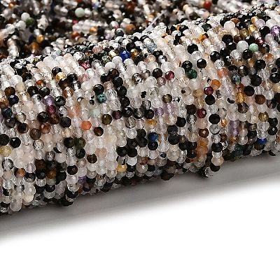 Natural & Synthetic Mixed Gemstone Beads Strands G-RM2025-A16-2mm-B-1