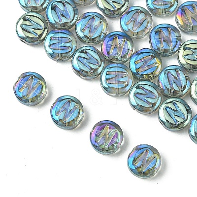Electroplate Glass Beads EGLA-YW0005-01N-1