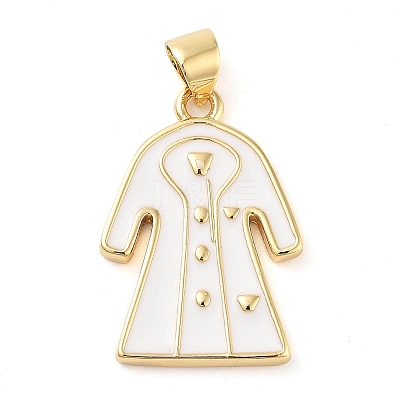 Rack Plating Brass Enamel Pendants KK-Z063-36G-1
