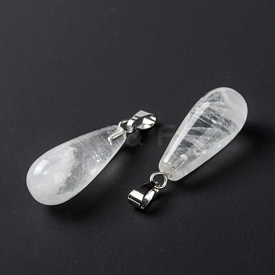 Natural Quartz Crystal Pendants X-G-F707-16-1