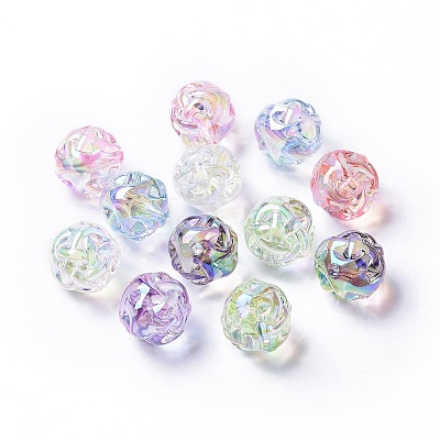 Transparent Acrylic Beads X1-TACR-K004-06-1