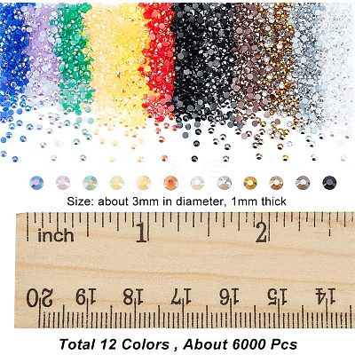 2 Boxes 2 Colors Pointed Back Resin Rhinestone Cabochons MRMJ-OC0003-04-1