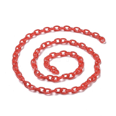 Opaque Acrylic Cable Chains CHAC-P001-01-1