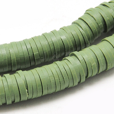 Handmade Polymer Clay Beads X-CLAY-R067-8.0mm-43-1