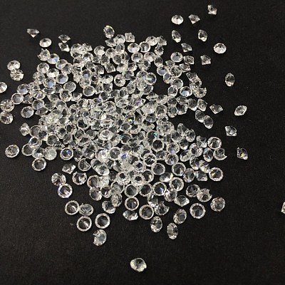 Transparent Acrylic Rhinestone Cabochons TACR-WH0012-03-1